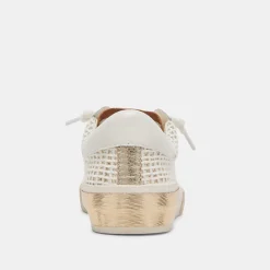 ZINA SNEAKERS BONE GOLD WOVEN^Dolce Vita Clearance