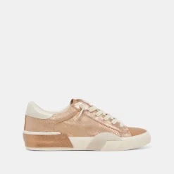 ZINA SNEAKERS BRONZE EMBOSSED LEATHER^Dolce Vita Best