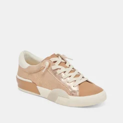 ZINA SNEAKERS BRONZE EMBOSSED LEATHER^Dolce Vita Best