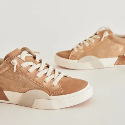 ZINA SNEAKERS BRONZE EMBOSSED LEATHER^Dolce Vita Best