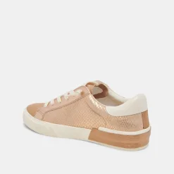 ZINA SNEAKERS BRONZE EMBOSSED LEATHER^Dolce Vita Best