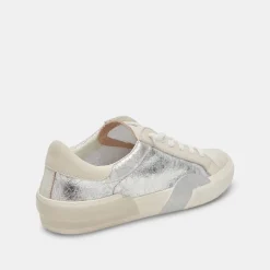 ZINA SNEAKERS CHROME DISTRESSED LEATHER^Dolce Vita Hot