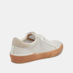 ZINA SNEAKERS IVORY MULTI CRACKLED LEATHER^Dolce Vita Best