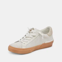 ZINA SNEAKERS IVORY MULTI CRACKLED LEATHER^Dolce Vita Best