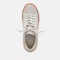 ZINA SNEAKERS IVORY MULTI CRACKLED LEATHER^Dolce Vita Best