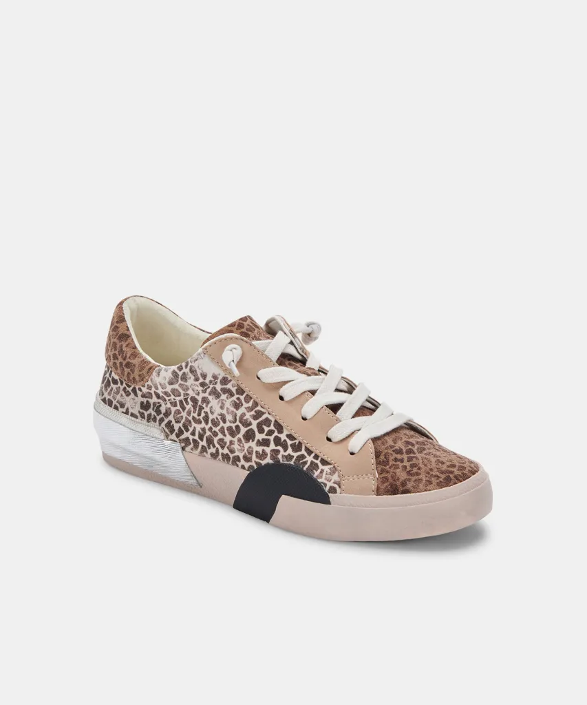 ZINA SNEAKERS LEOPARD MULTI DUSTED SUEDE^Dolce Vita Fashion