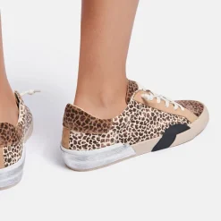 ZINA SNEAKERS LEOPARD MULTI DUSTED SUEDE^Dolce Vita Fashion