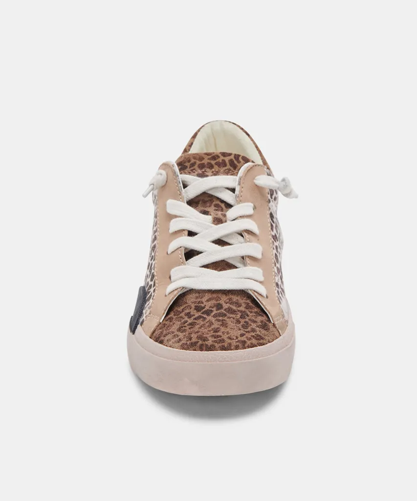 ZINA SNEAKERS LEOPARD MULTI DUSTED SUEDE^Dolce Vita Fashion