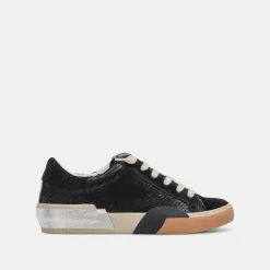 ZINA SNEAKERS ONYX EMBOSSED LEATHER^Dolce Vita Sale