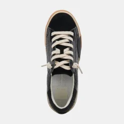 ZINA SNEAKERS ONYX EMBOSSED LEATHER^Dolce Vita Sale