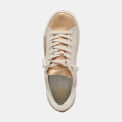 ZINA SNEAKERS SAND EMBOSSED LEATHER^Dolce Vita Online