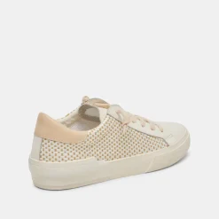 ZINA SNEAKERS TAN CREAM RAFFIA^Dolce Vita Best