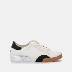 ZINA SNEAKERS WHITE BLACK LEATHER^Dolce Vita Sale