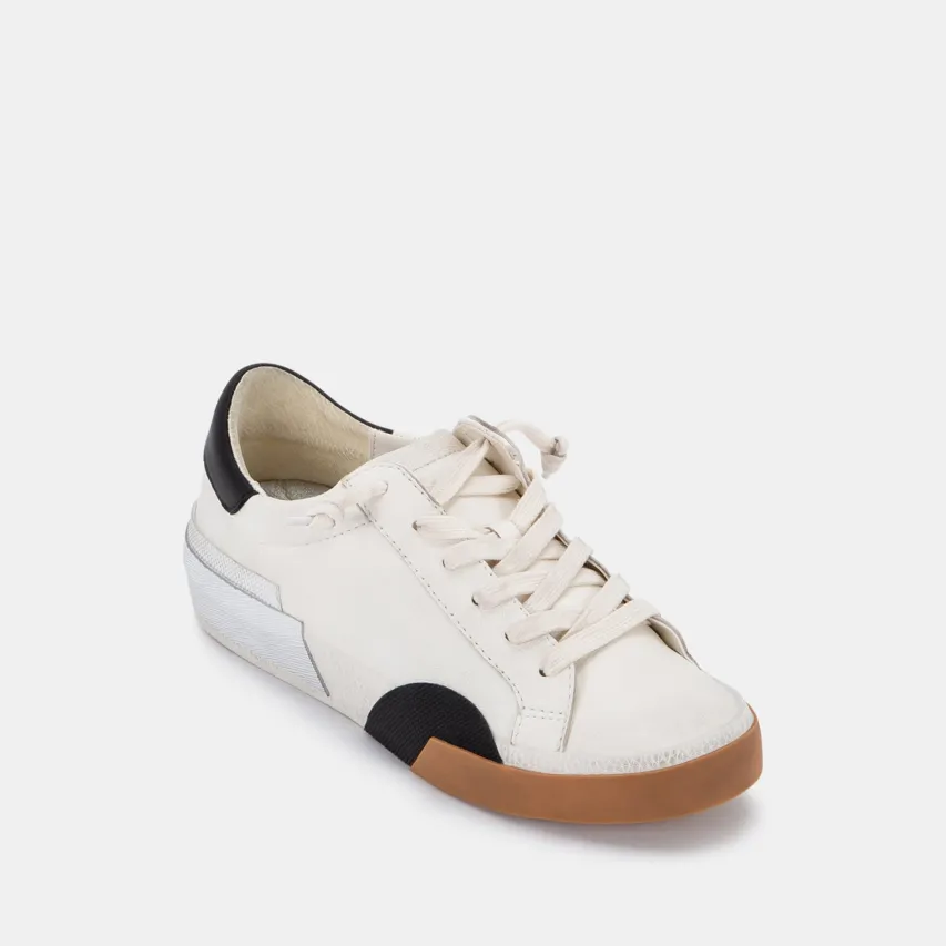 ZINA SNEAKERS WHITE BLACK LEATHER^Dolce Vita Sale