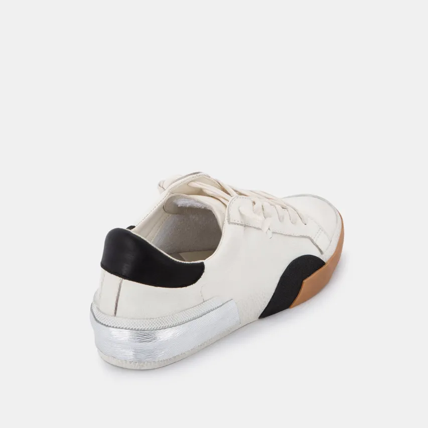 ZINA SNEAKERS WHITE BLACK LEATHER^Dolce Vita Sale