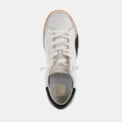 ZINA SNEAKERS WHITE BLACK LEATHER^Dolce Vita Sale