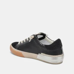 ZINA WIDE SNEAKERS ONYX EMBOSSED LEATHER^Dolce Vita Sale