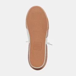 ZINA WIDE SNEAKERS WHITE TAN LEATHER^Dolce Vita Fashion