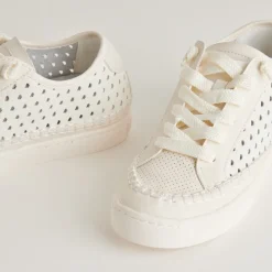 ZOLEN SNEAKERS WHITE PERFORATED LEATHER^Dolce Vita Discount