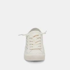ZOLEN SNEAKERS WHITE PERFORATED LEATHER^Dolce Vita Discount