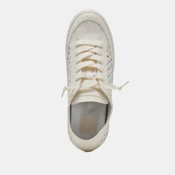 ZOLEN SNEAKERS WHITE PERFORATED LEATHER^Dolce Vita Discount