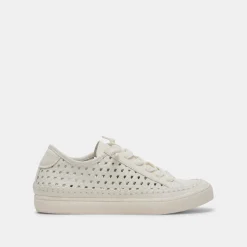 ZOLEN SNEAKERS WHITE PERFORATED LEATHER^Dolce Vita Discount
