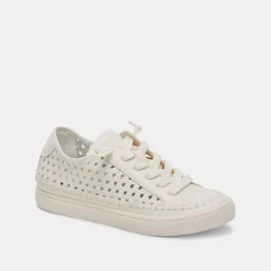 ZOLEN SNEAKERS WHITE PERFORATED LEATHER^Dolce Vita Discount