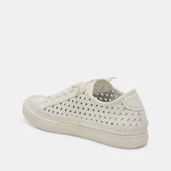 ZOLEN SNEAKERS WHITE PERFORATED LEATHER^Dolce Vita Discount